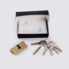 euro cylinder lock supplier brass double rows high-grade solid brass euro profile cylinder with double groove